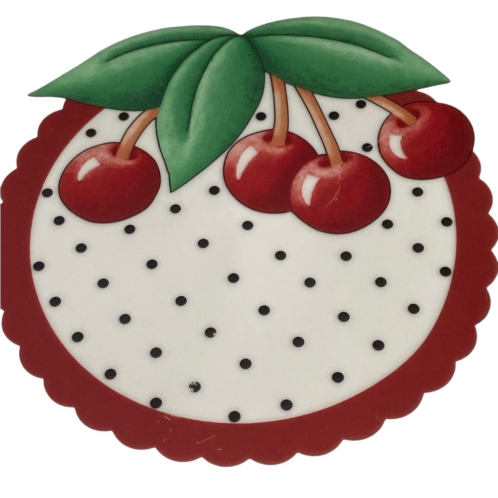 Mary Engelbreit Cherry Polka Dot Dinner Plate - Picture 2 of 5